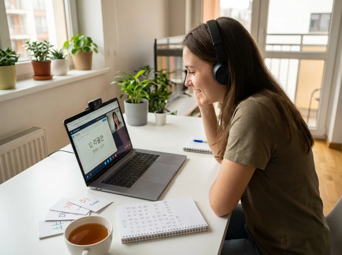 Korean language practice