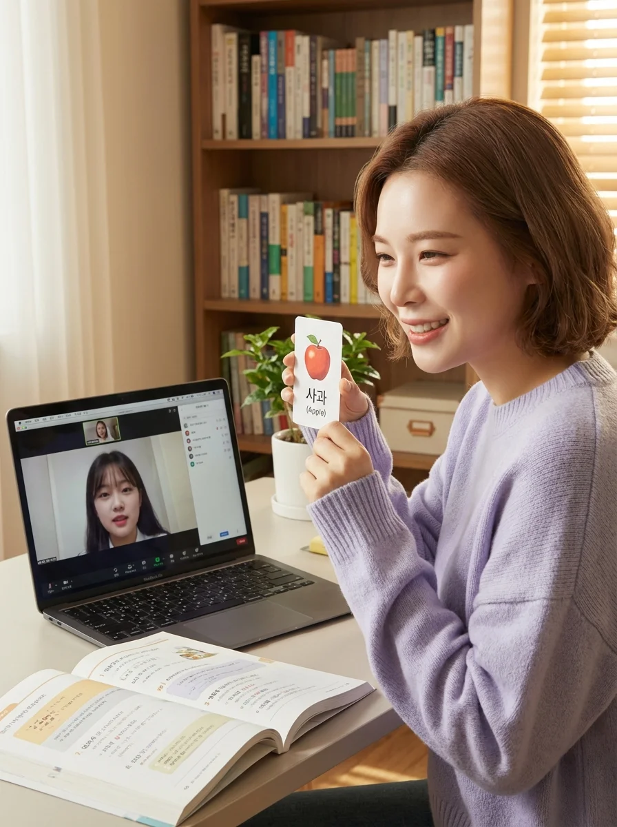 Private Korean class session