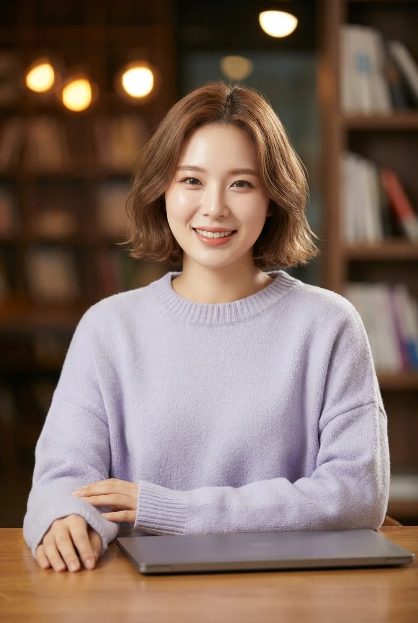 Students in a Korean language class