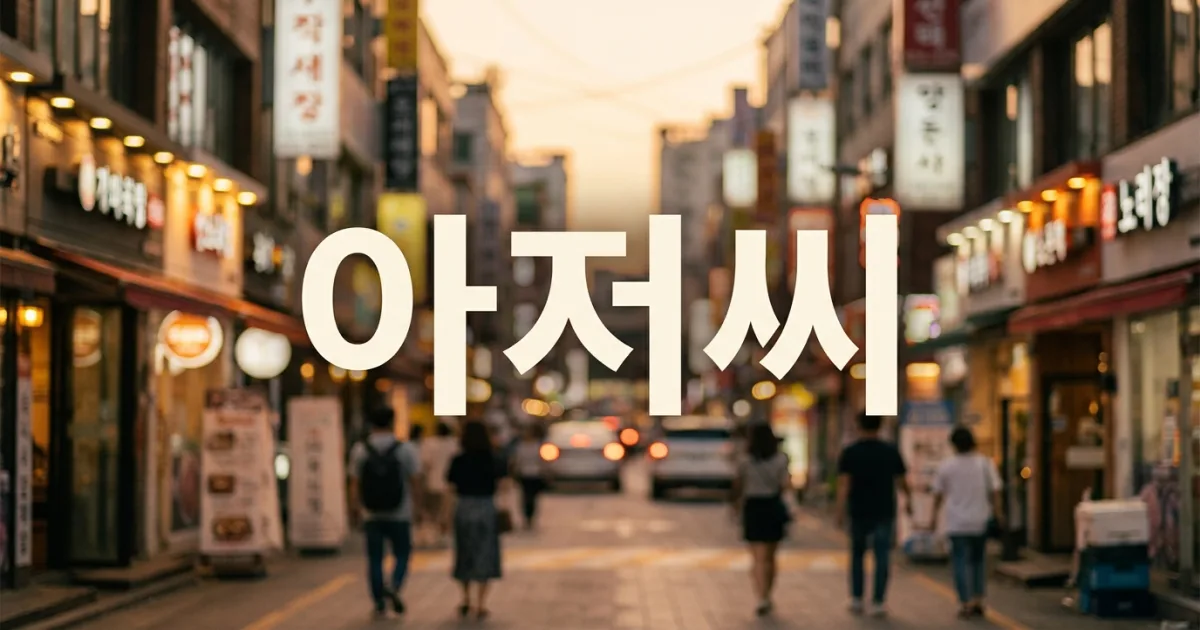 What Does Ajeossi (아저씨) Mean? The Two Types Every K-Drama Fan Should Know