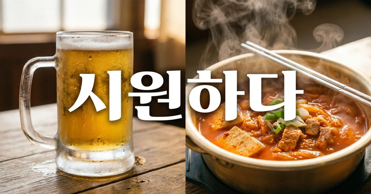 What Does 시원하다 (Siwonhada) Mean? Why Koreans Say It About Hot Soup